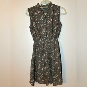 Vintage mid length floral dress